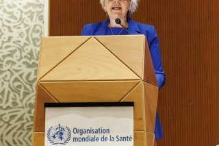 La conseillère fédérale Elisabeth Baume-Schneider promet que la Suisse s'engagera encore pour un accord contre les pandémies. KEYSTONE/SALVATORE DI NOLFI